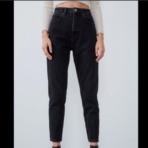 ZARA Mom Jeans in Black